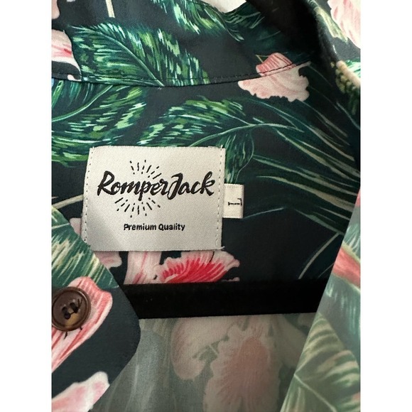 ROMPERJACK Tropical Jungle Floral Romper One-Piece - Men’s Large - Picture 3 of 6